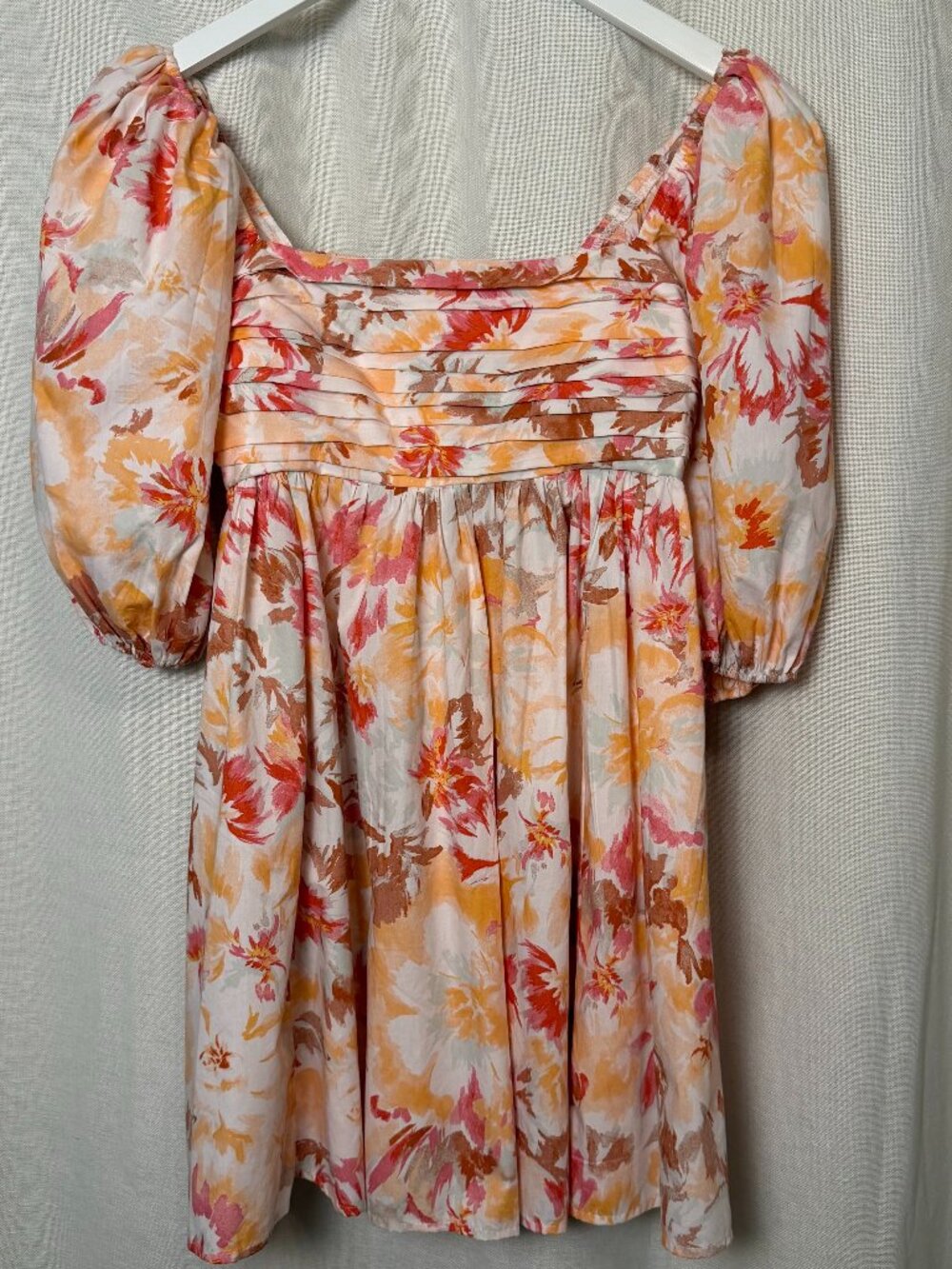 Abercrombie & Fitch Floral Puff Sleave Dress